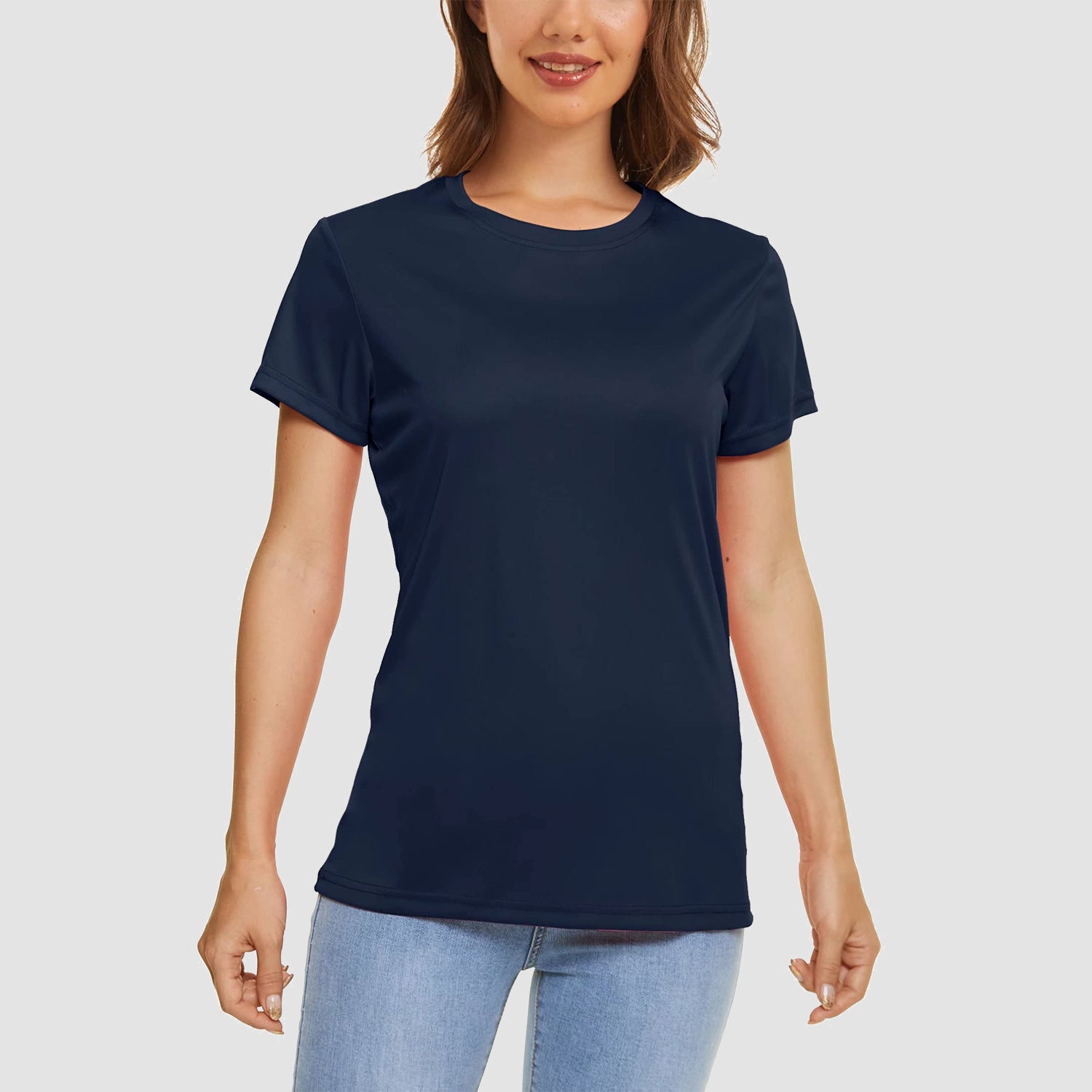 Women Casual T-Shirt Breathable UV Protection Outdoor Sports Quick Dry
