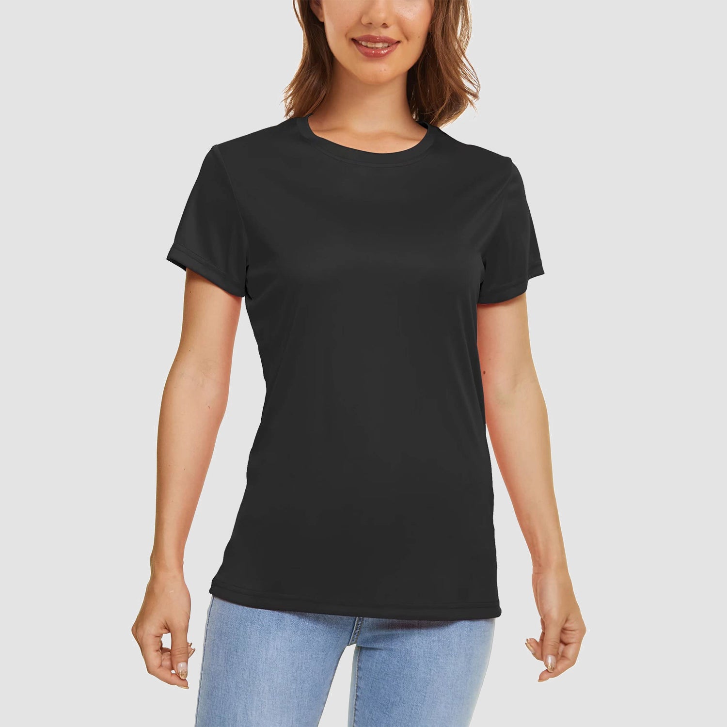 Women Casual T-Shirt Breathable UV Protection Outdoor Sports Quick Dry