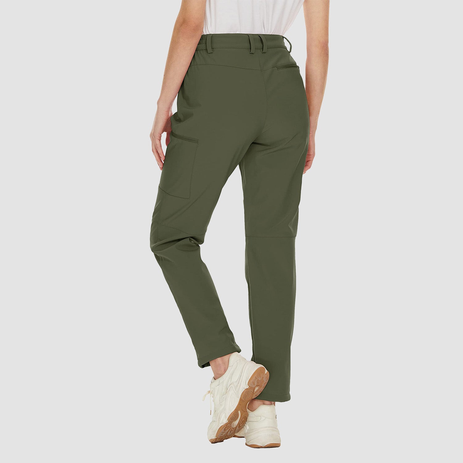 Women's Waterproof Fleece-Lined Ski Hiking Pants with Pockets