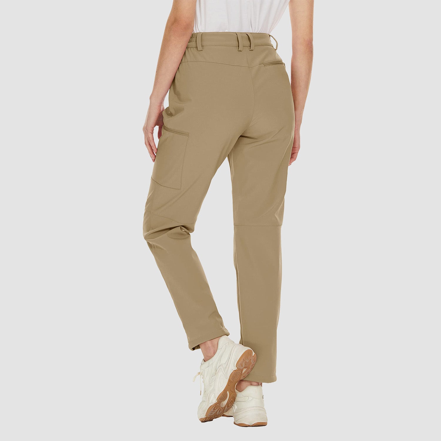 Women's Waterproof Fleece-Lined Ski Hiking Pants with Pockets