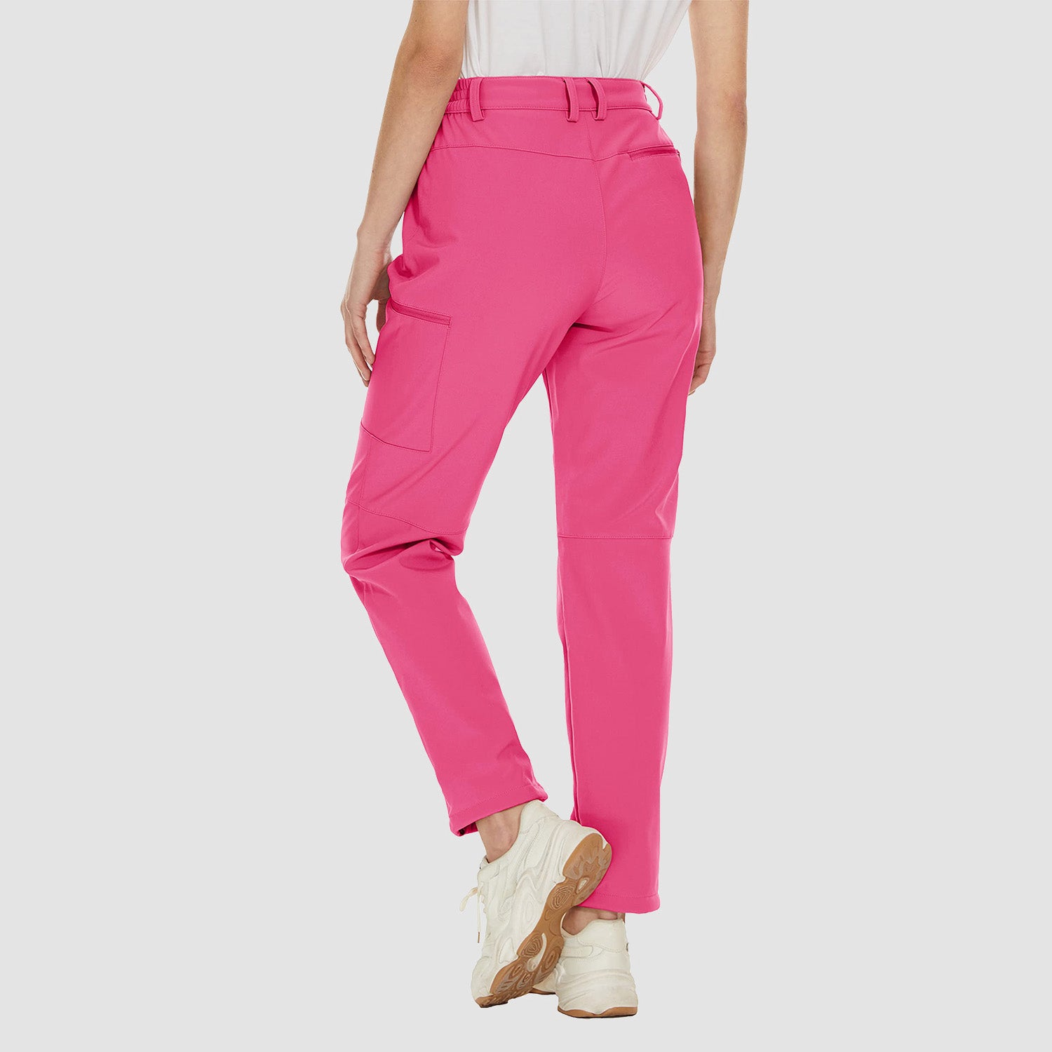Women's Waterproof Fleece-Lined Ski Hiking Pants with Pockets