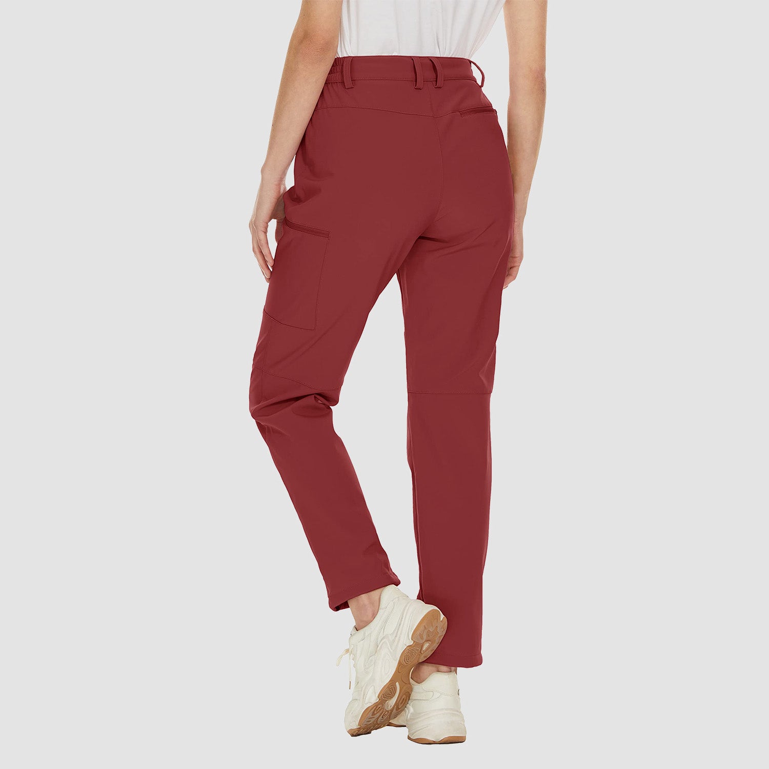 Women's Waterproof Fleece-Lined Ski Hiking Pants with Pockets