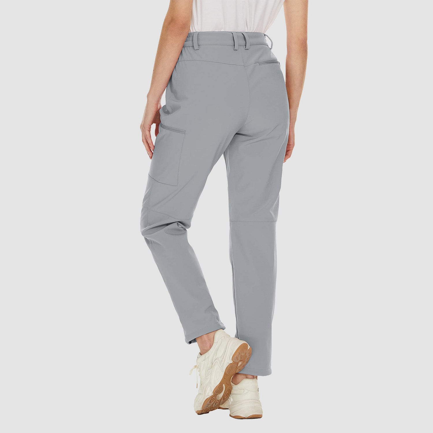 Women's Waterproof Fleece-Lined Ski Hiking Pants with Pockets