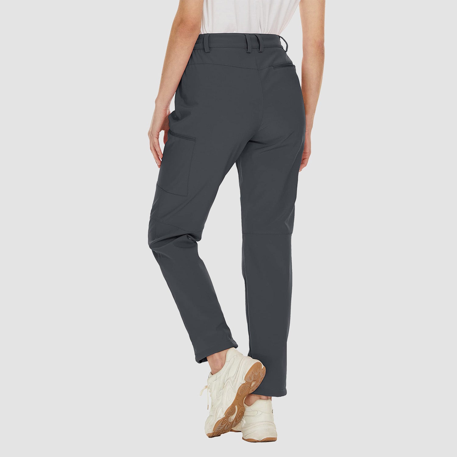 Women's Waterproof Fleece-Lined Ski Hiking Pants with Pockets