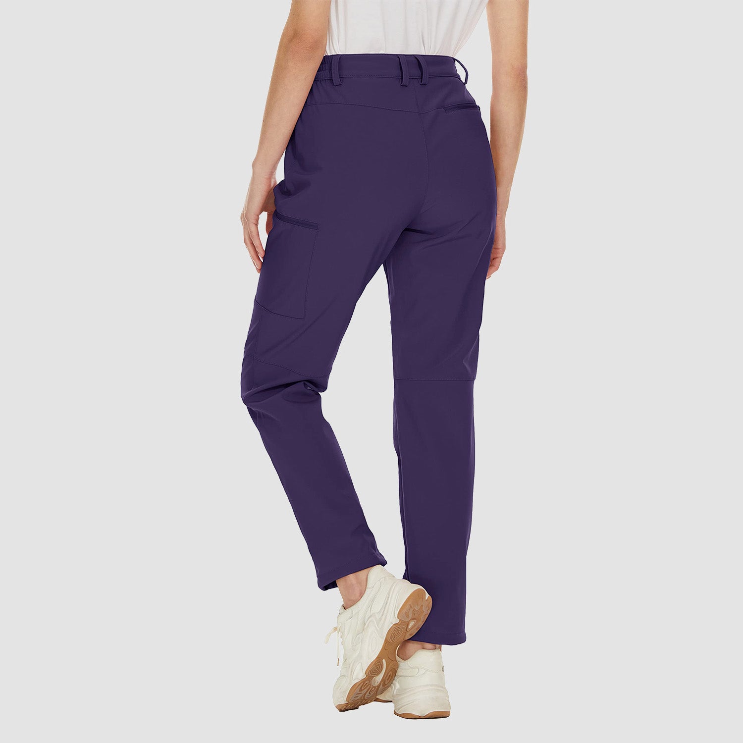 Women's Waterproof Fleece-Lined Ski Hiking Pants with Pockets