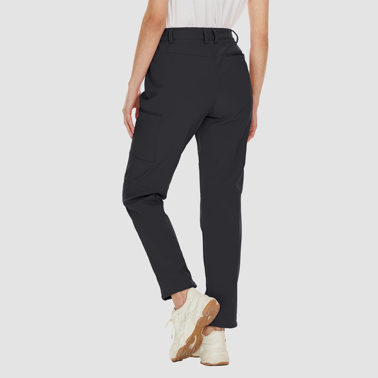 Women's Waterproof Fleece-Lined Ski Hiking Pants with Pockets