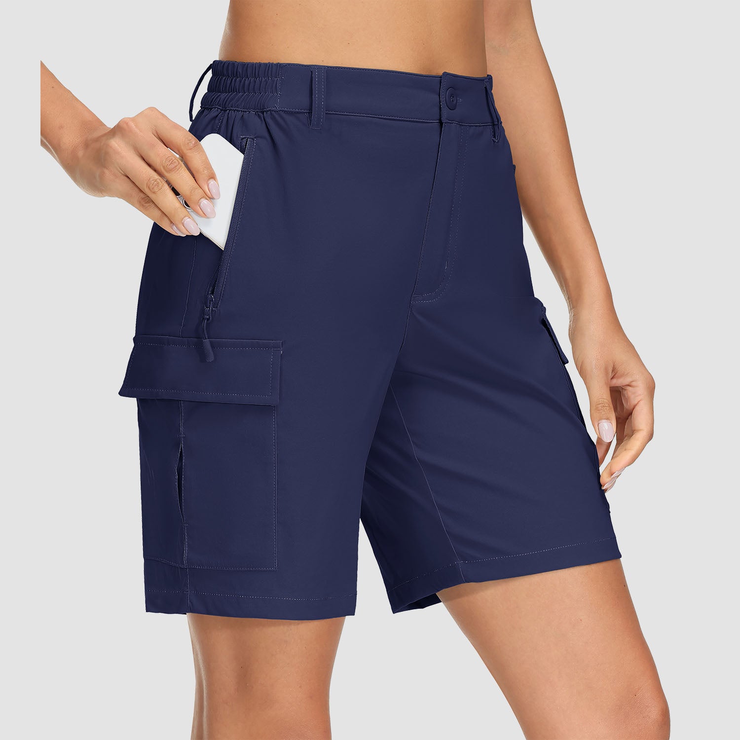 Women's Hiking Shorts Cargo Shorts Quick Dry with 5 Pockets Water-Resistant Ripstop - MAGCOMSEN