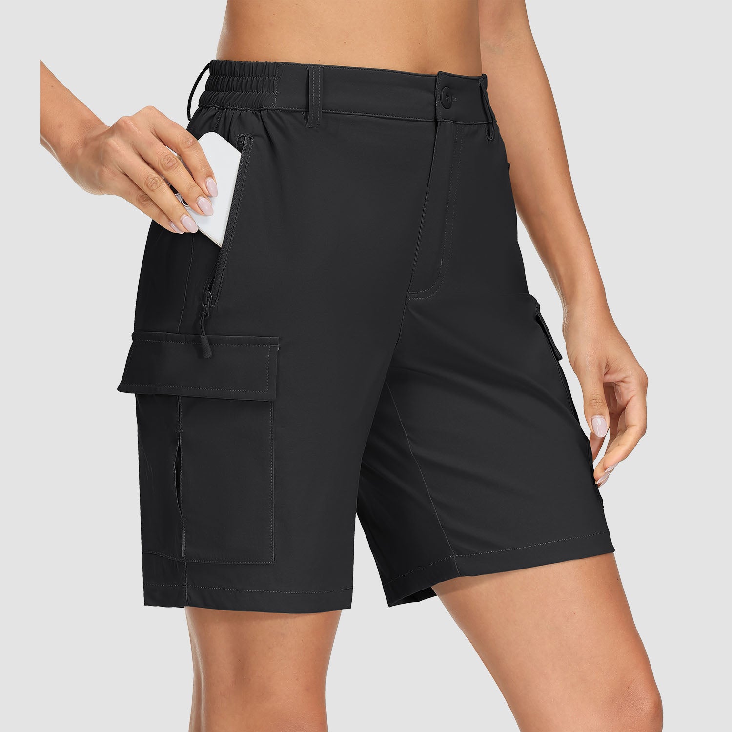 Women's Hiking Shorts Cargo Shorts Quick Dry with 5 Pockets Water-Resistant Ripstop - MAGCOMSEN