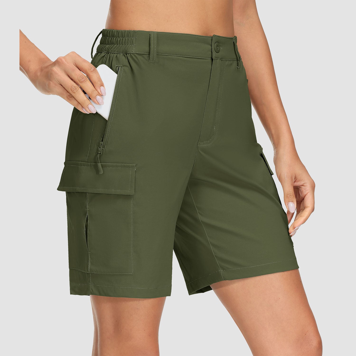 Women's Hiking Shorts Cargo Shorts Quick Dry with 5 Pockets Water-Resistant Ripstop - MAGCOMSEN