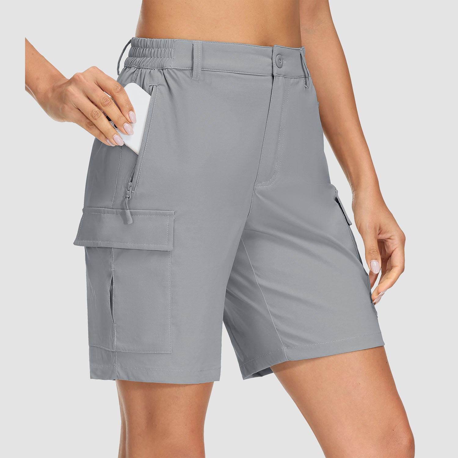 Women's Hiking Shorts Cargo Shorts Quick Dry with 5 Pockets Water-Resistant Ripstop - MAGCOMSEN