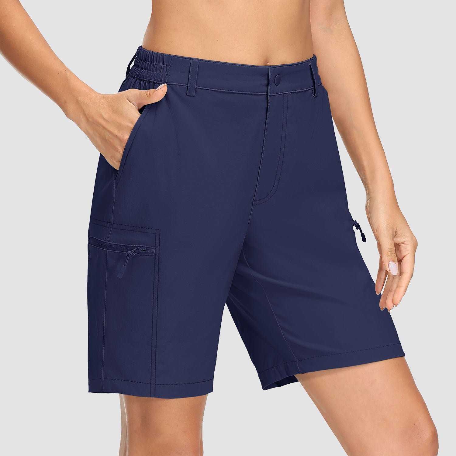 Women's Hiking Shorts with 5 Pockets Water-Resistant Ripstop Cargo Shorts Quick Dry - MAGCOMSEN