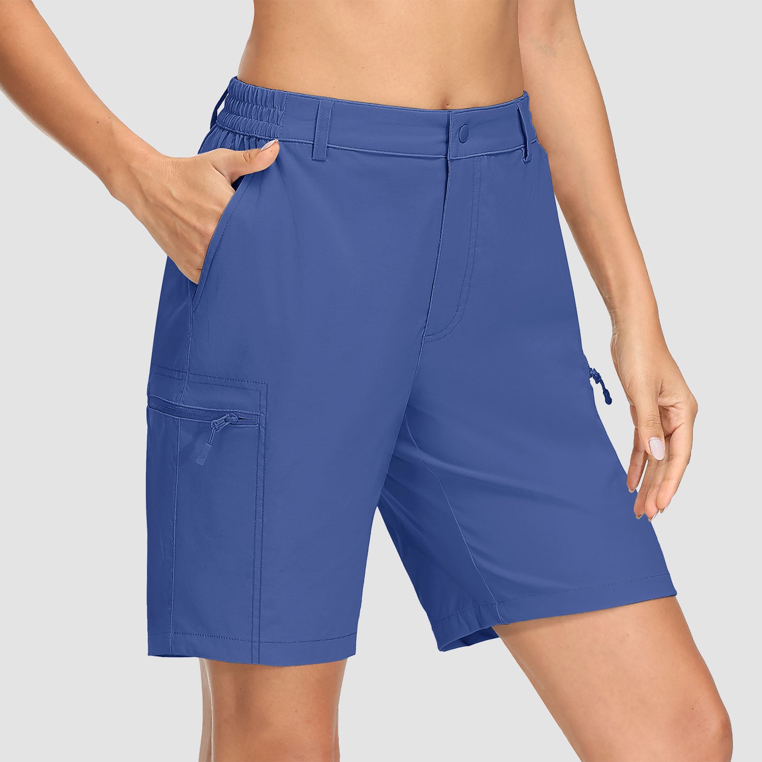 Women's Hiking Shorts with 5 Pockets Water-Resistant Ripstop Cargo Shorts Quick Dry - MAGCOMSEN