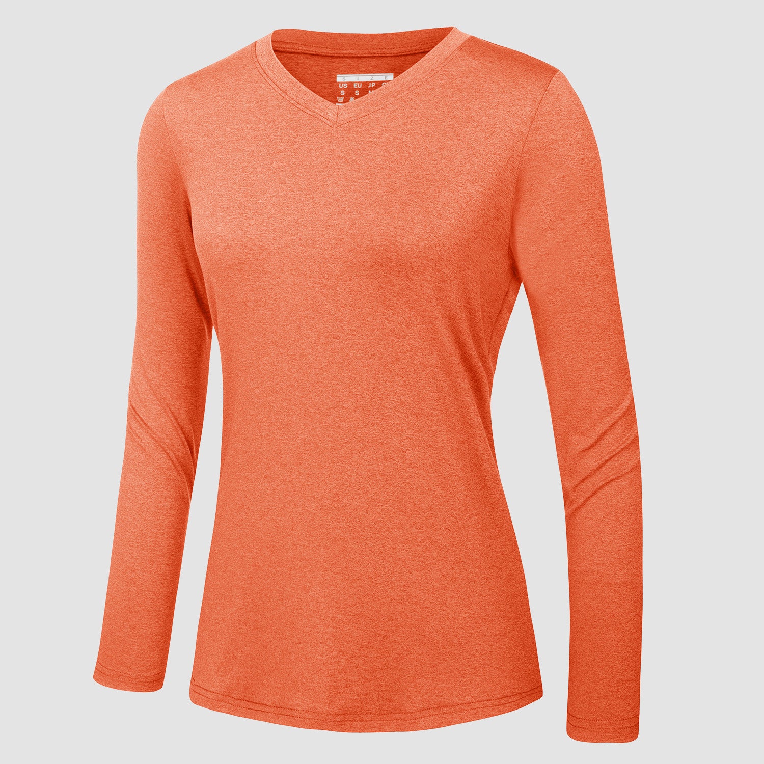 Women's Long Sleeve Shirt V Neck SPF Shirts UPF 50+ Quick Dry Workout Hiking Tee Shirts Rashguard - MAGCOMSEN
