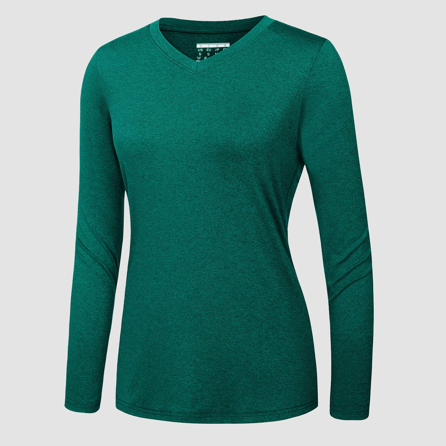 Women's Long Sleeve Shirt V Neck SPF Shirts UPF 50+ Quick Dry Workout Hiking Tee Shirts Rashguard - MAGCOMSEN