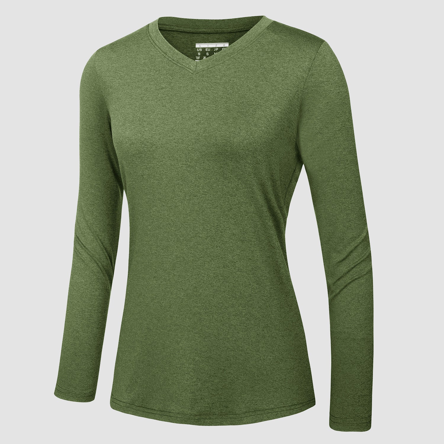 Women's Long Sleeve Shirt V Neck SPF Shirts UPF 50+ Quick Dry Workout Hiking Tee Shirts Rashguard - MAGCOMSEN