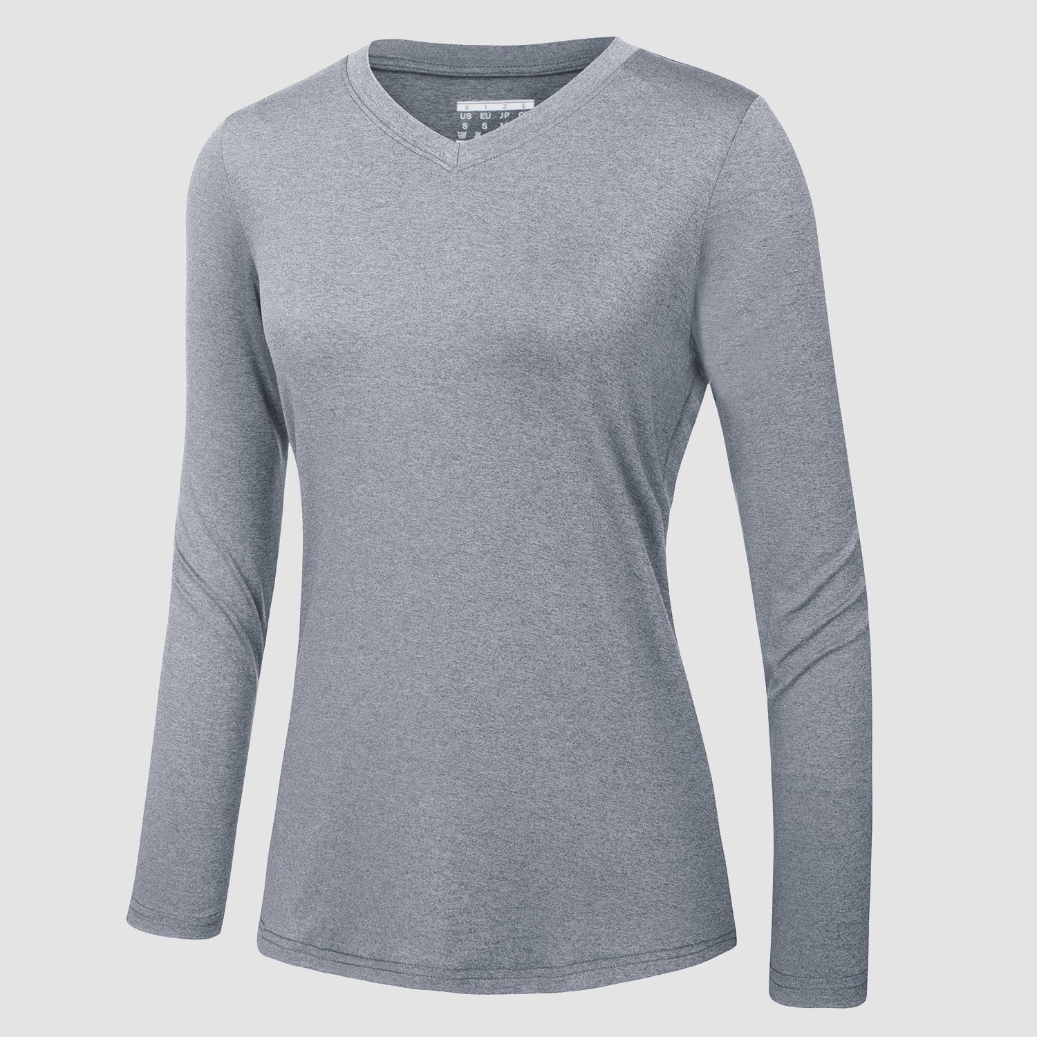 Women's Long Sleeve Shirt V Neck SPF Shirts UPF 50+ Quick Dry Workout Hiking Tee Shirts Rashguard - MAGCOMSEN