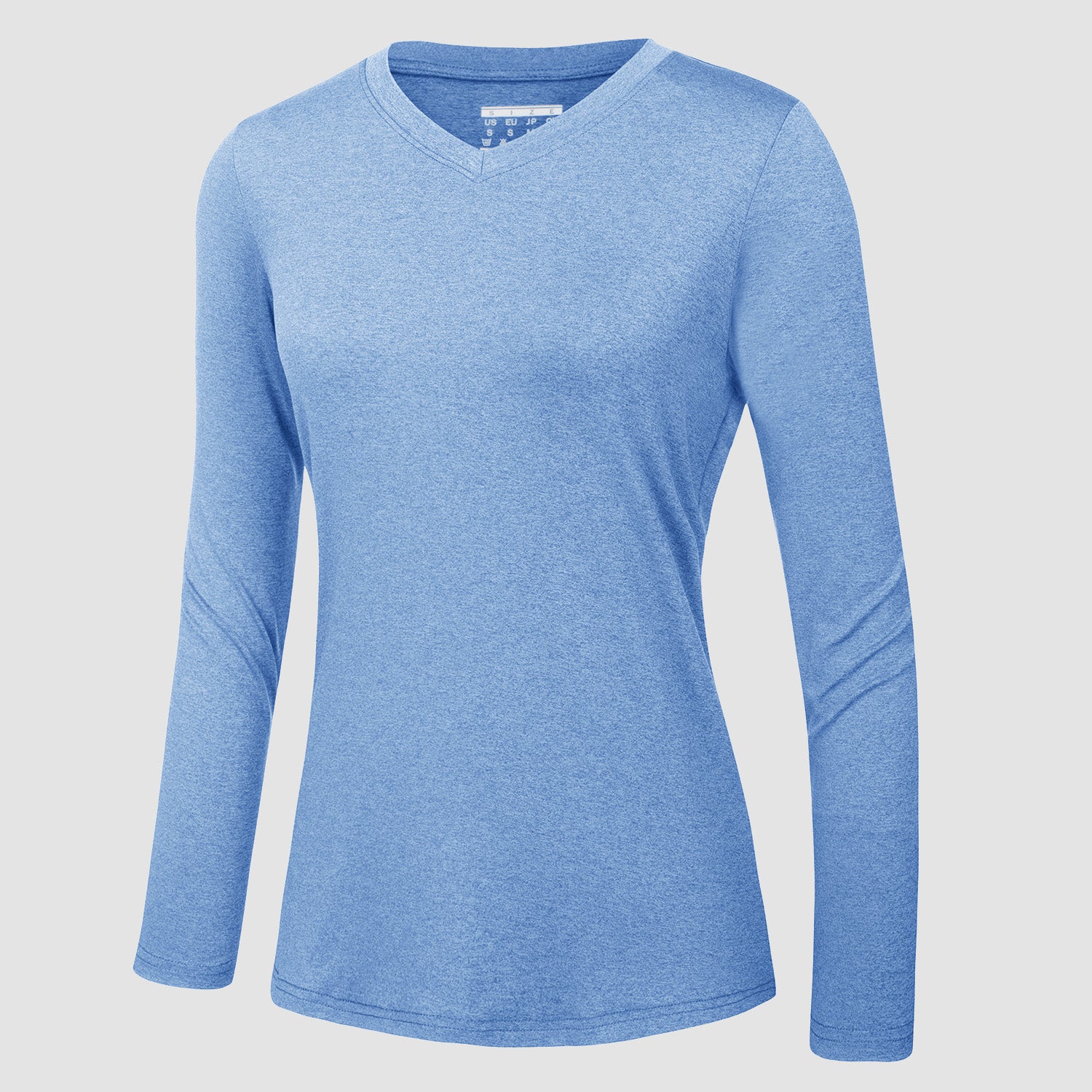 Women's Long Sleeve Shirt V Neck SPF Shirts UPF 50+ Quick Dry Workout Hiking Tee Shirts Rashguard - MAGCOMSEN