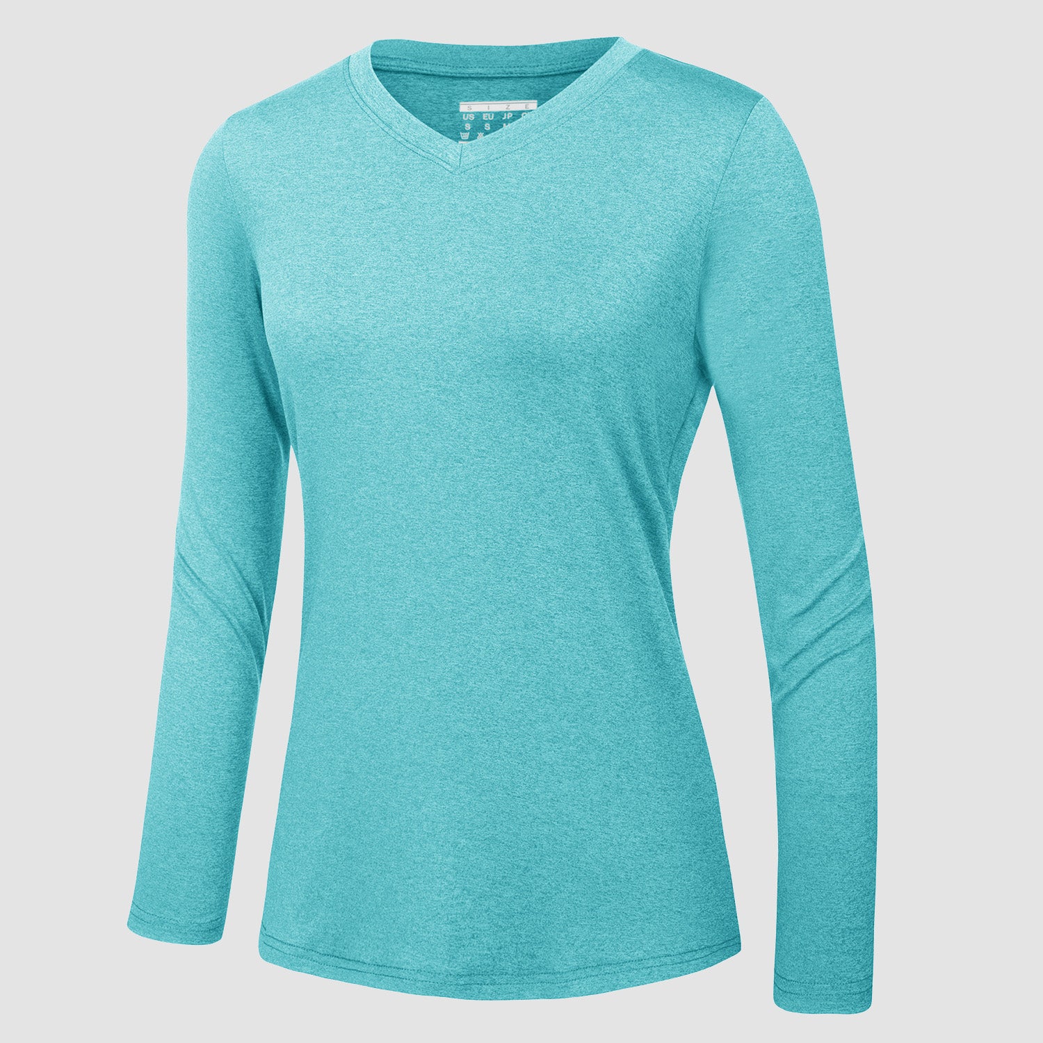 Women's Long Sleeve Shirt V Neck SPF Shirts UPF 50+ Quick Dry Workout Hiking Tee Shirts Rashguard - MAGCOMSEN