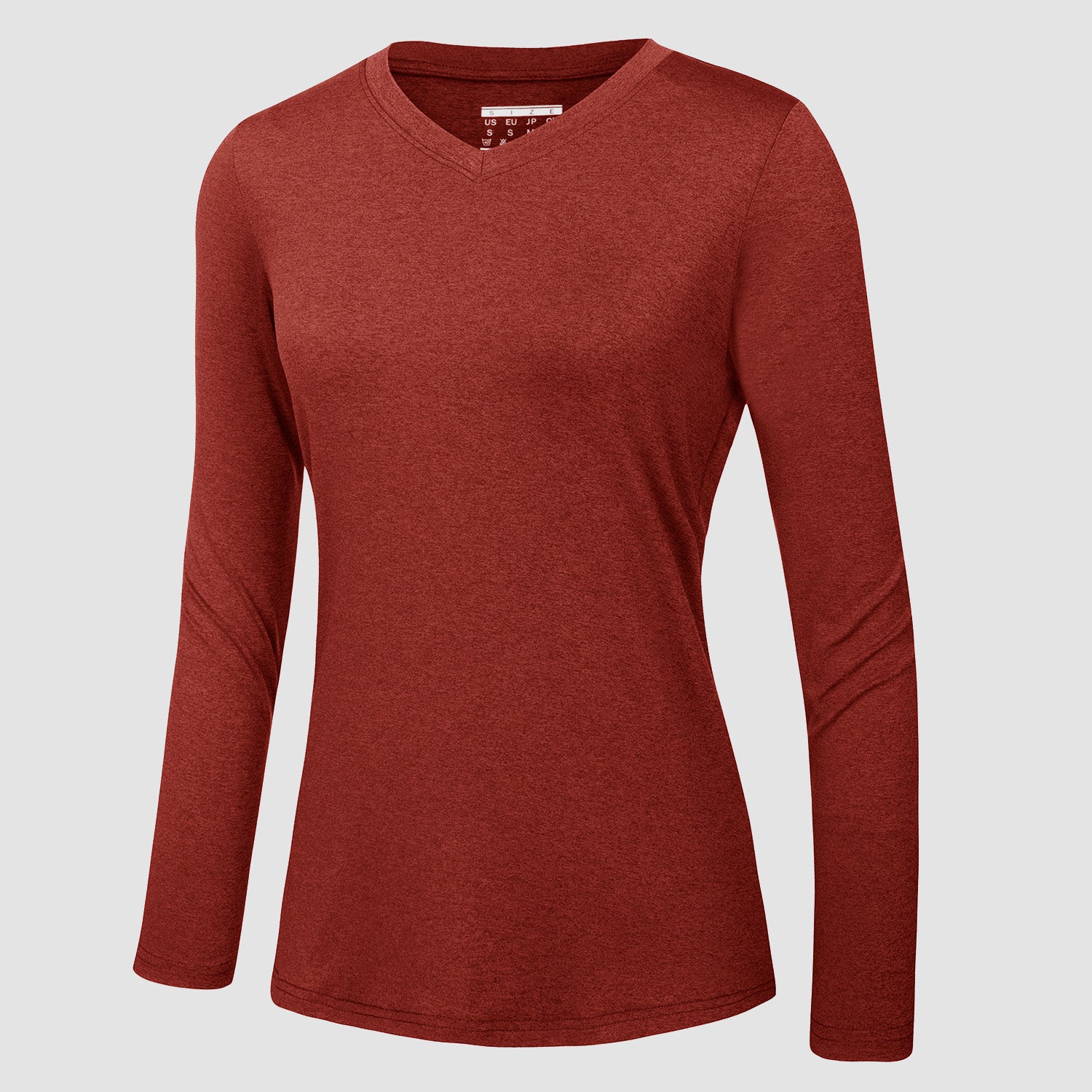 Women's Long Sleeve Shirt V Neck SPF Shirts UPF 50+ Quick Dry Workout Hiking Tee Shirts Rashguard - MAGCOMSEN