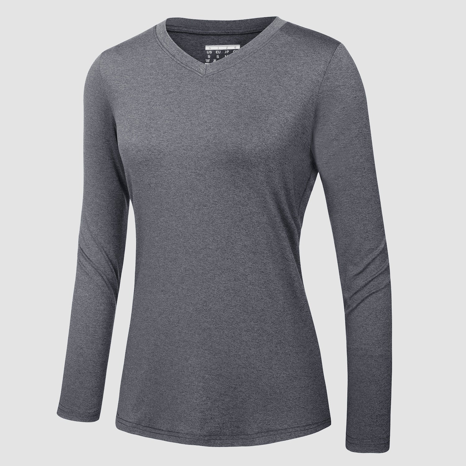 Women's Long Sleeve Shirt V Neck SPF Shirts UPF 50+ Quick Dry Workout Hiking Tee Shirts Rashguard - MAGCOMSEN