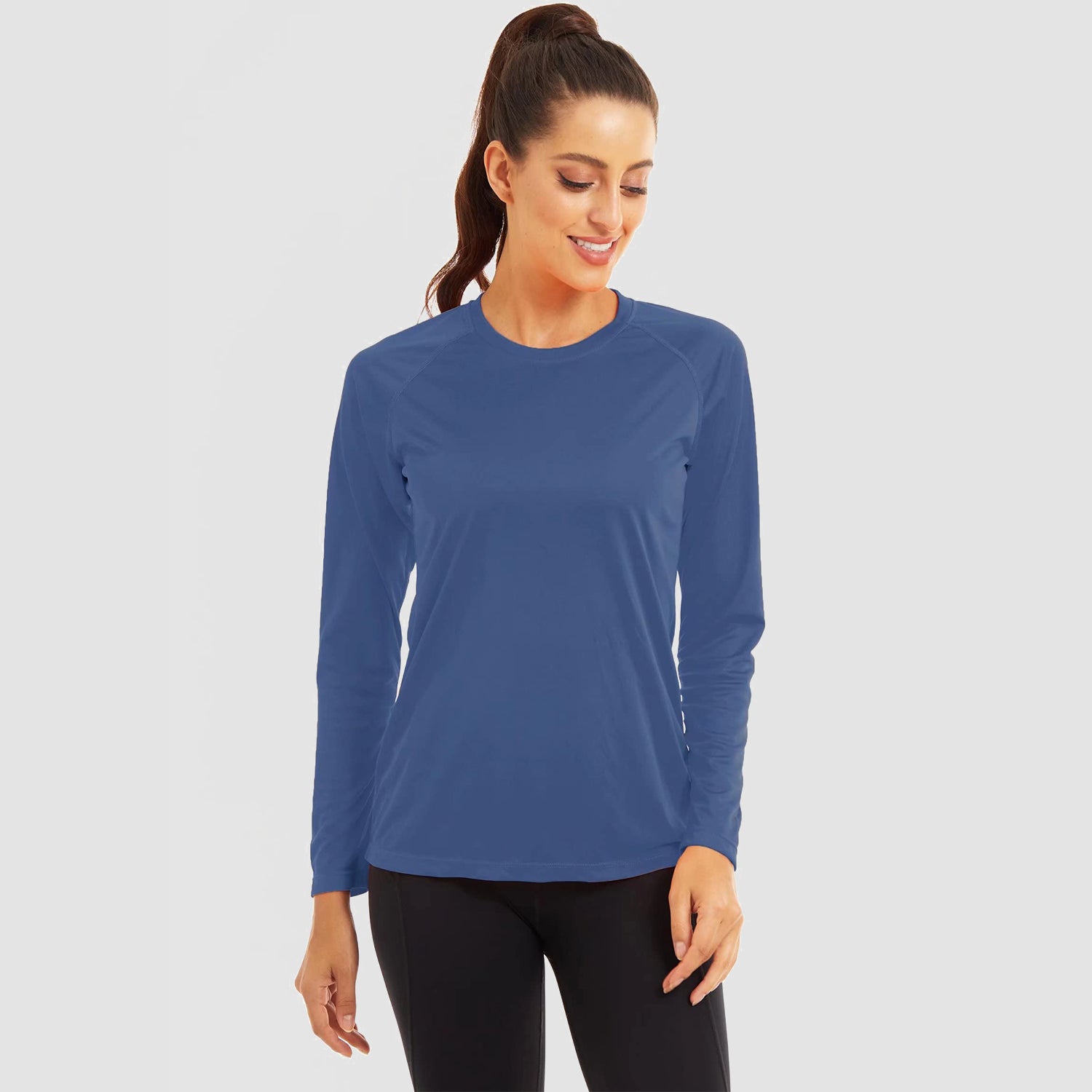 Women's Long Sleeve Shirts UPF 50+ Sun Protection Shirts for Hiking Fishing Workout Rash Guard