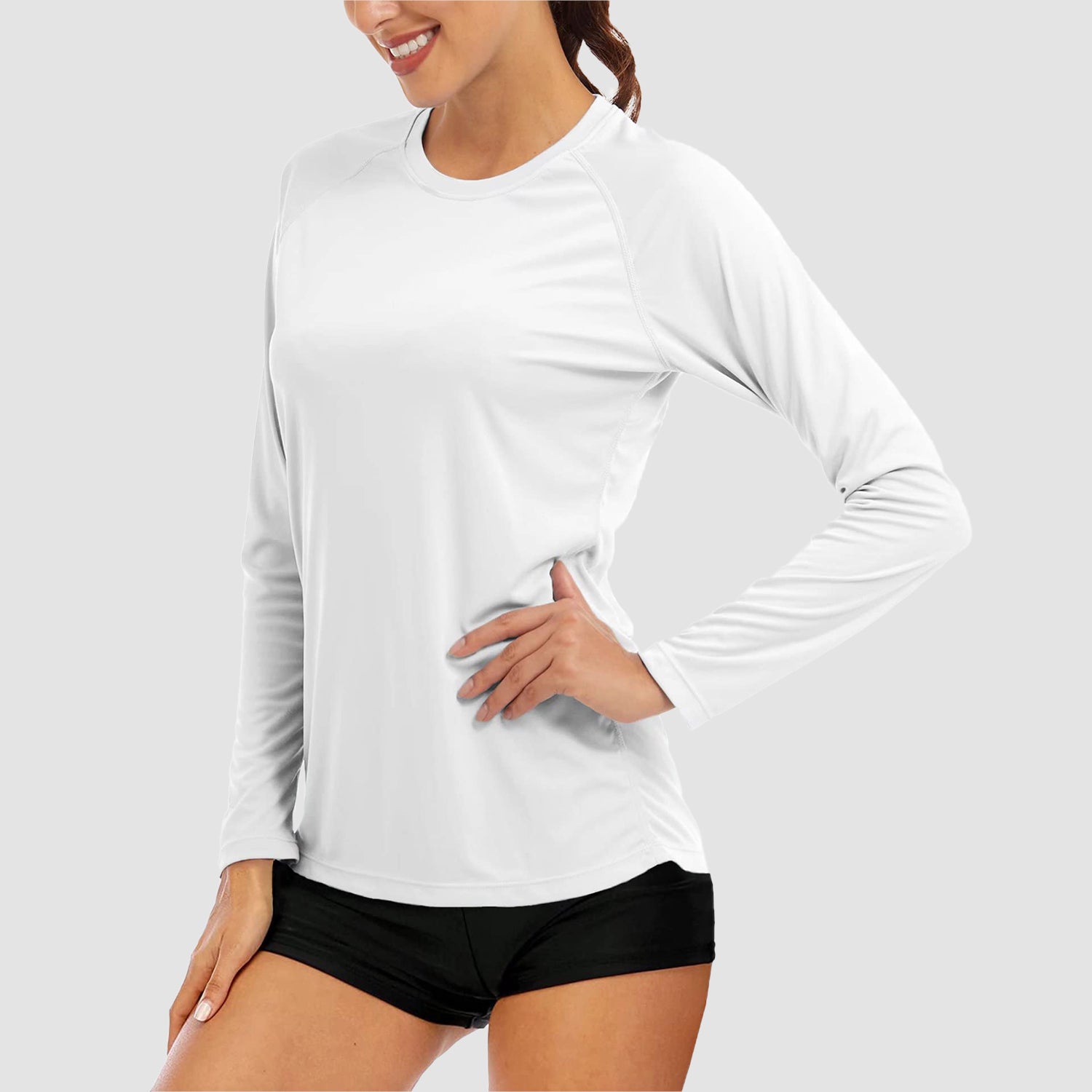 Women's Long Sleeve Shirts UPF 50+ Sun Protection Shirts for Hiking Fishing Workout Rash Guard