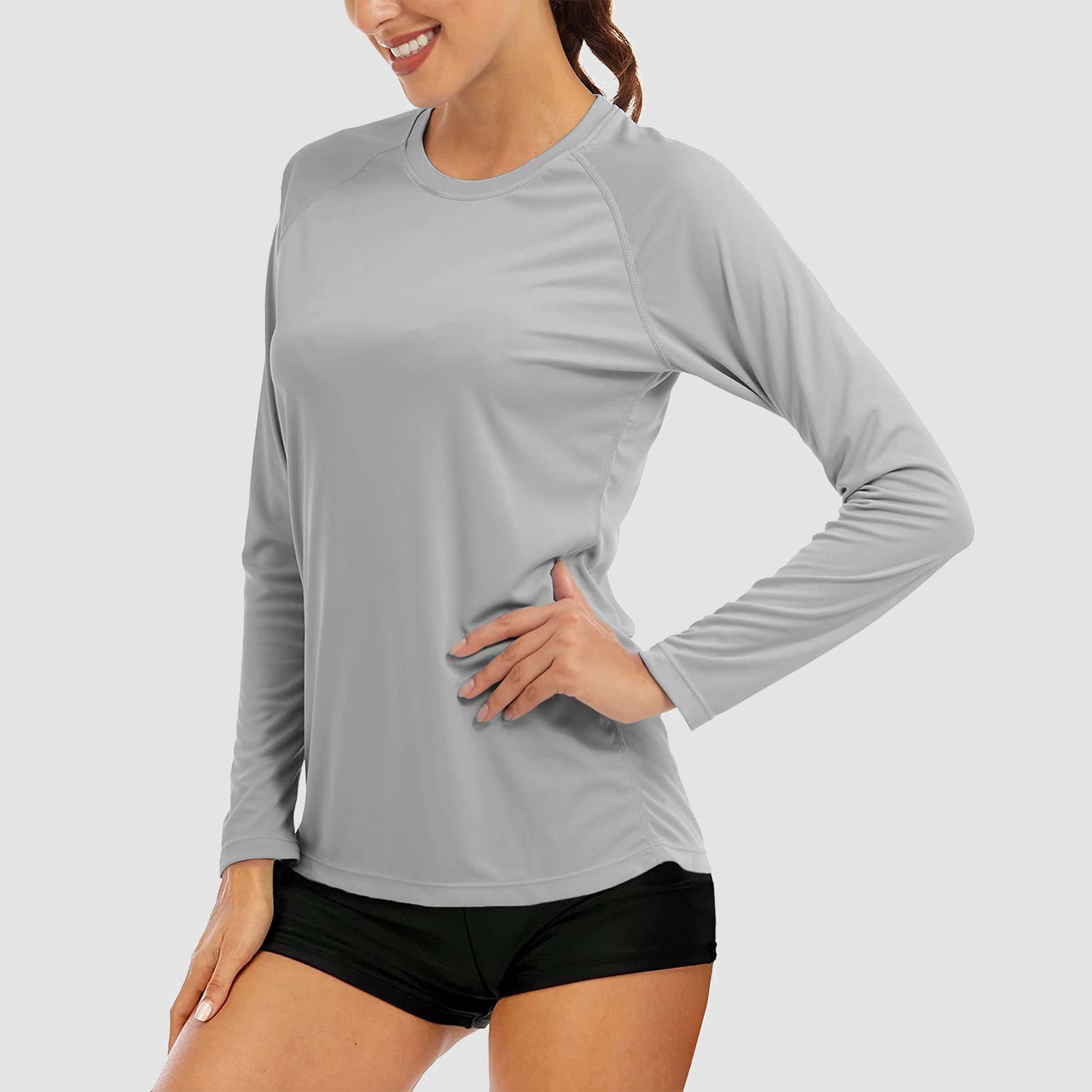 Women's Long Sleeve Shirts UPF 50+ Sun Protection Shirts for Hiking Fishing Workout Rash Guard