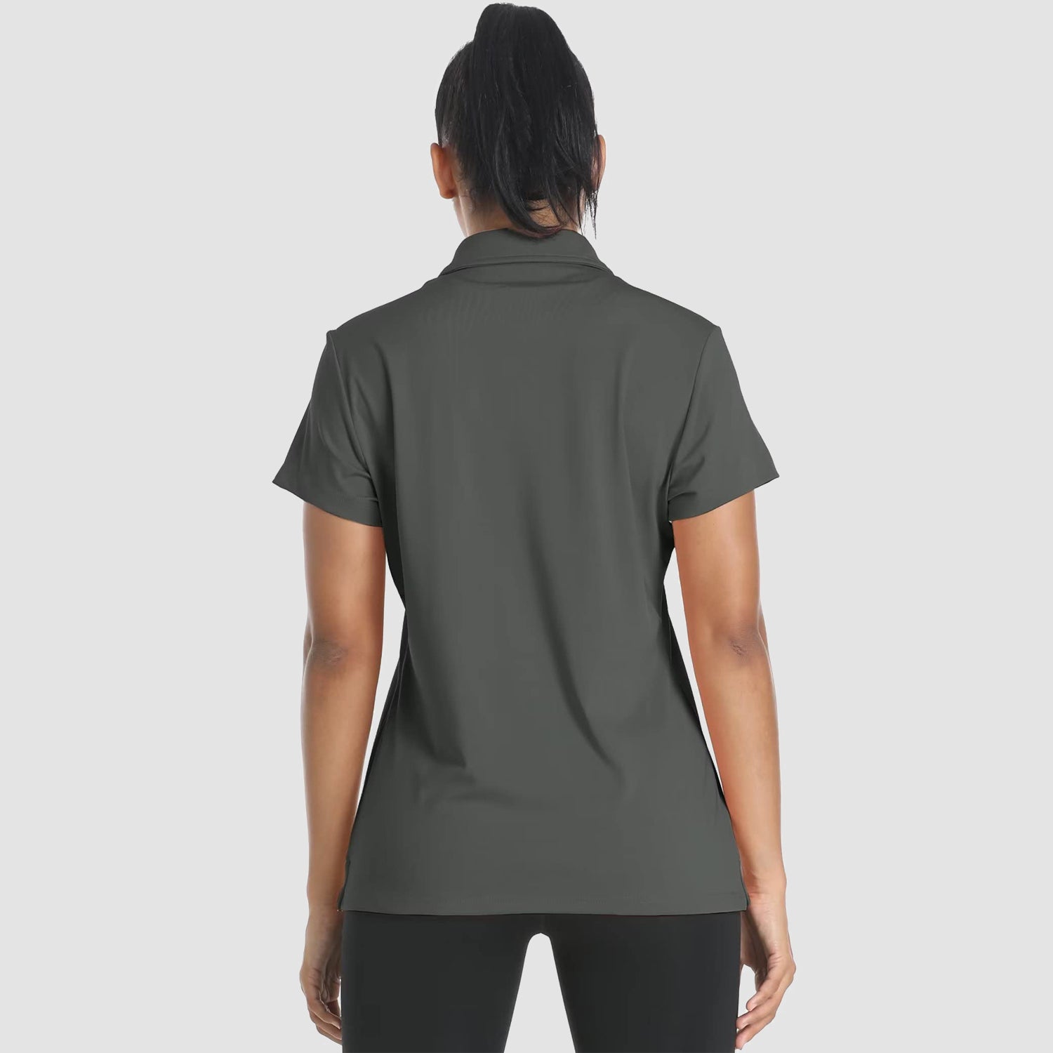 Women's Polo Shirts 4 Buttons Casual T-Shirts Quick Dry Short Sleeve Golf Shirt
