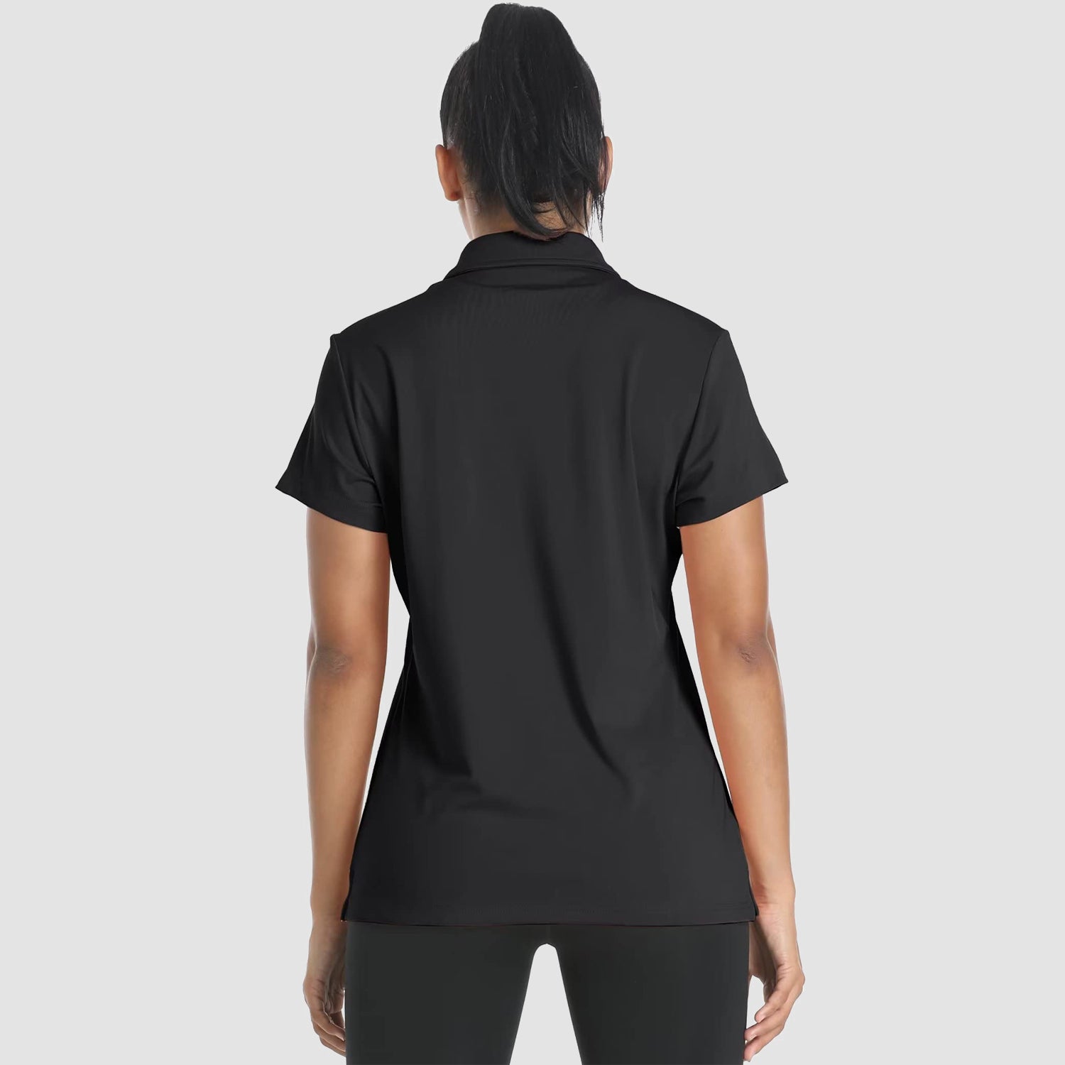 Women's Polo Shirts 4 Buttons Casual T-Shirts Quick Dry Short Sleeve Golf Shirt
