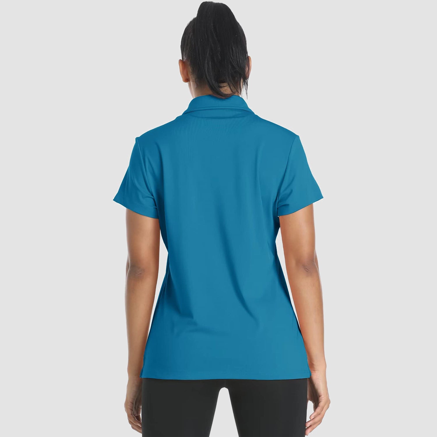Women's Polo Shirts 4 Buttons Casual T-Shirts Quick Dry Short Sleeve Golf Shirt