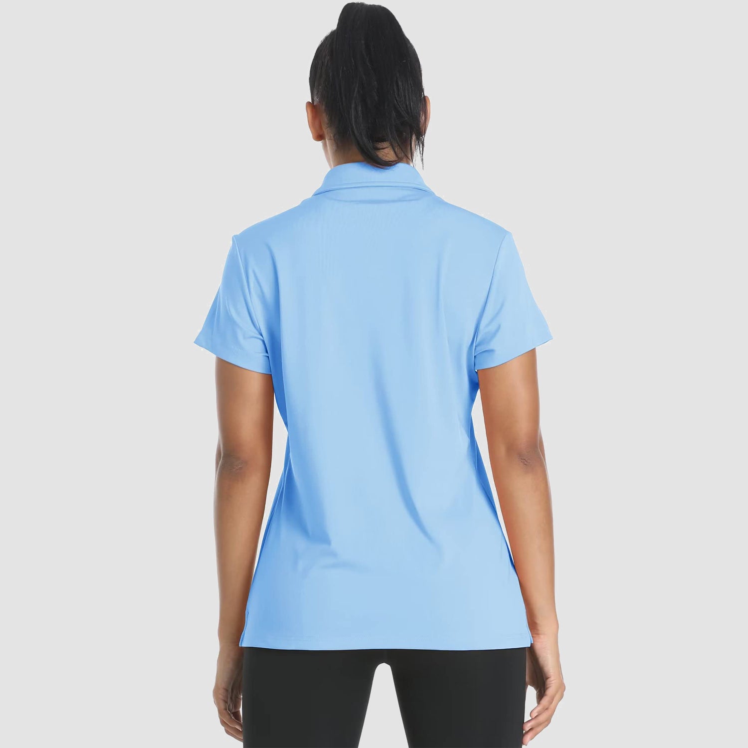 Women's Polo Shirts 4 Buttons Casual T-Shirts Quick Dry Short Sleeve Golf Shirt