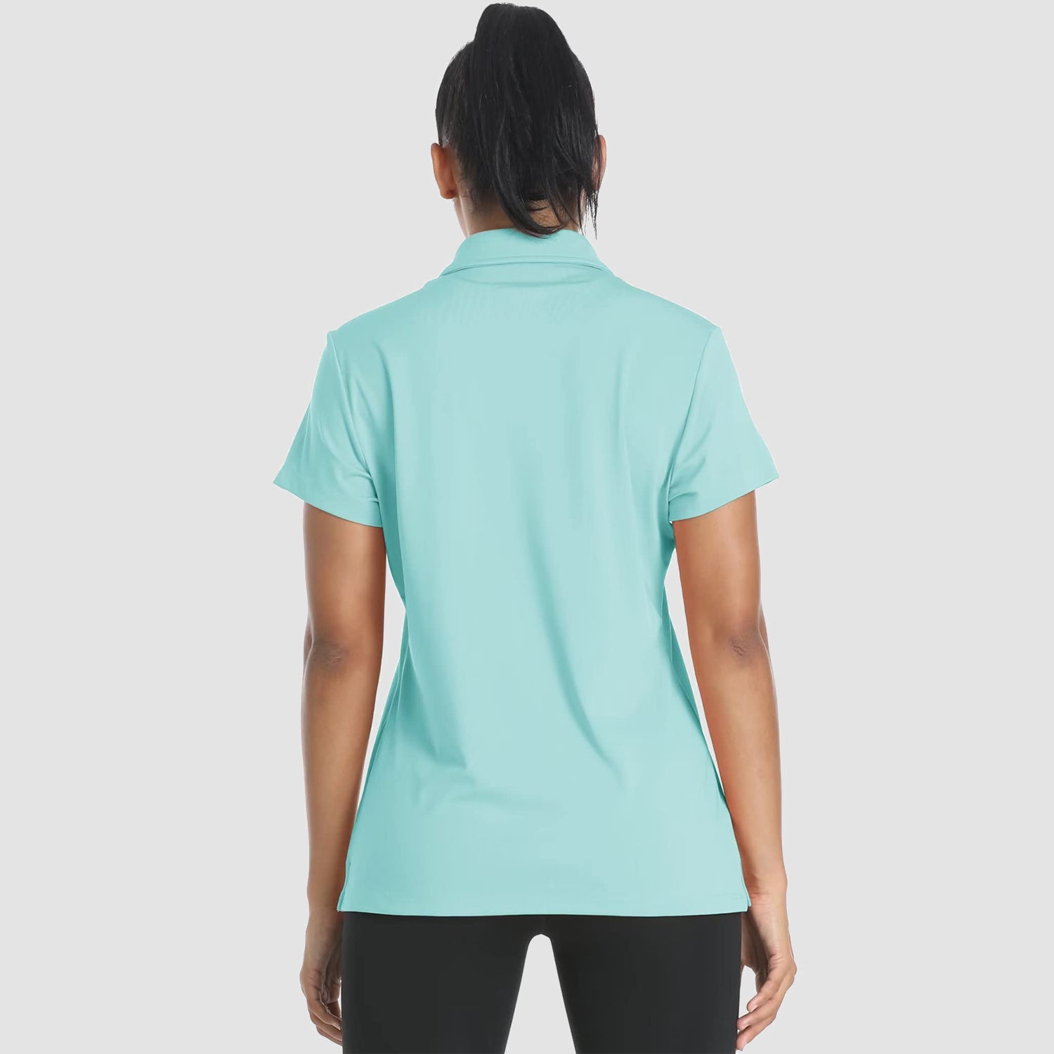 Women's Polo Shirts 4 Buttons Casual T-Shirts Quick Dry Short Sleeve Golf Shirt