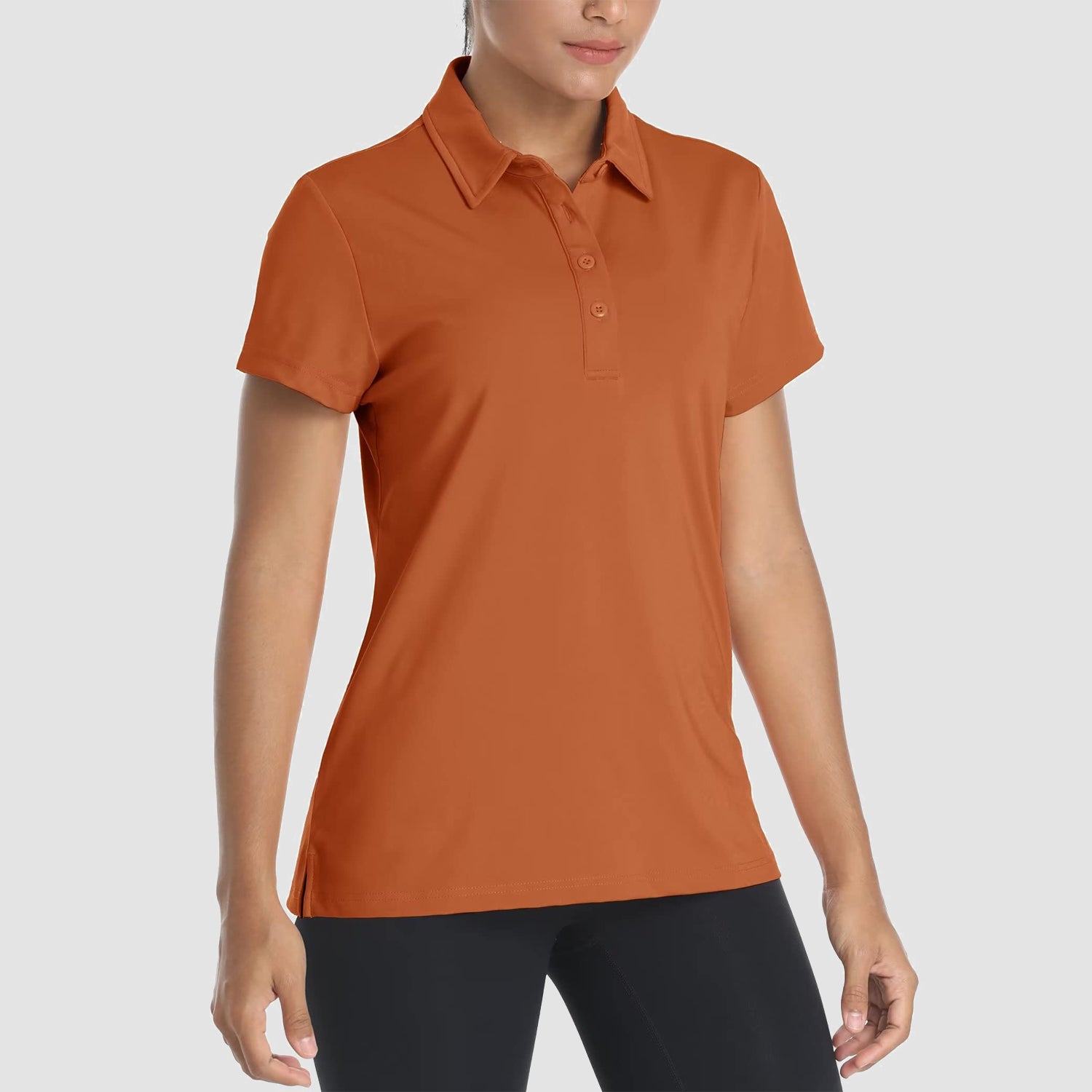 Women's Polo Shirts 4 Buttons Casual T-Shirts Quick Dry Short Sleeve Golf Shirt