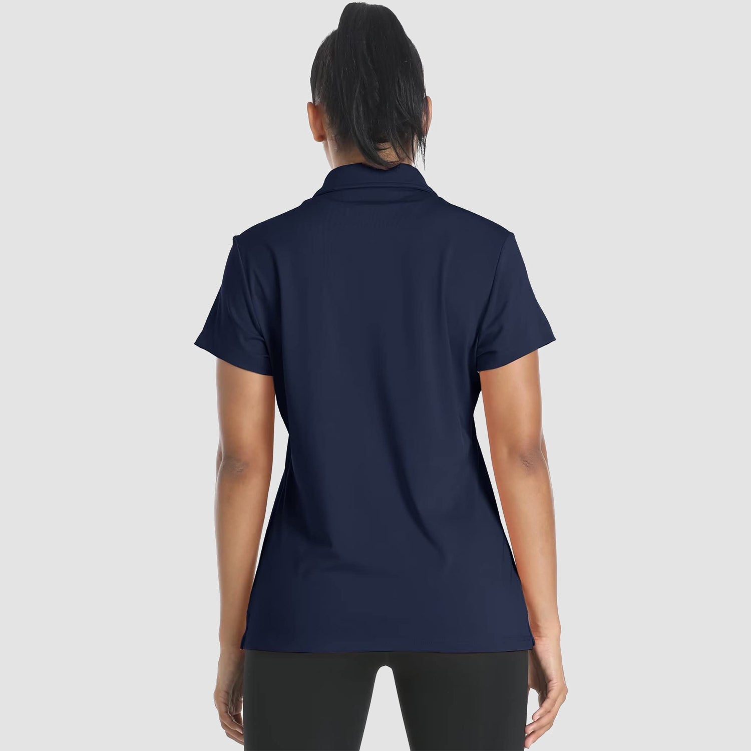 Women's Polo Shirts 4 Buttons Casual T-Shirts Quick Dry Short Sleeve Golf Shirt