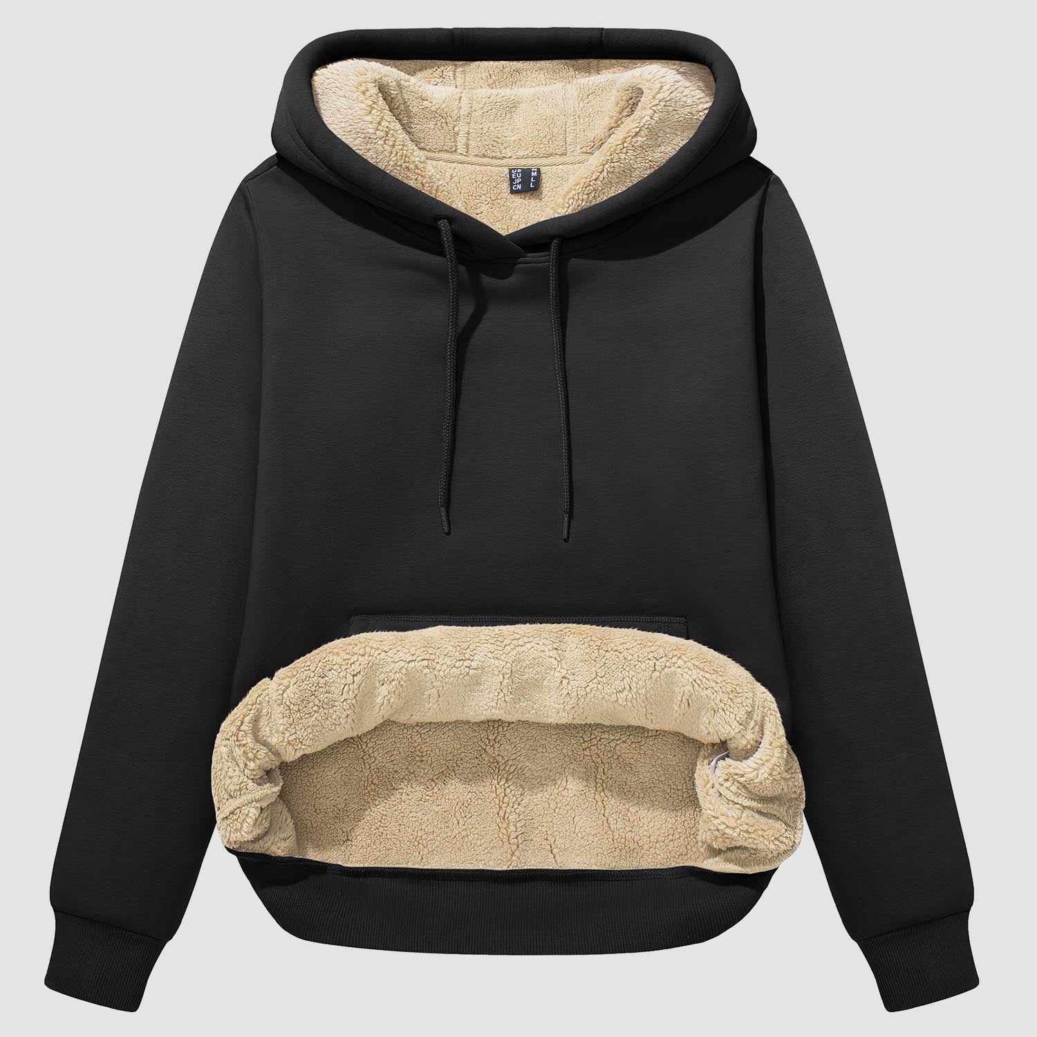Women's Sherpa Hoodies Fleece Lined Sweatshirtst Pullover With Kanga Pocket - MAGCOMSEN