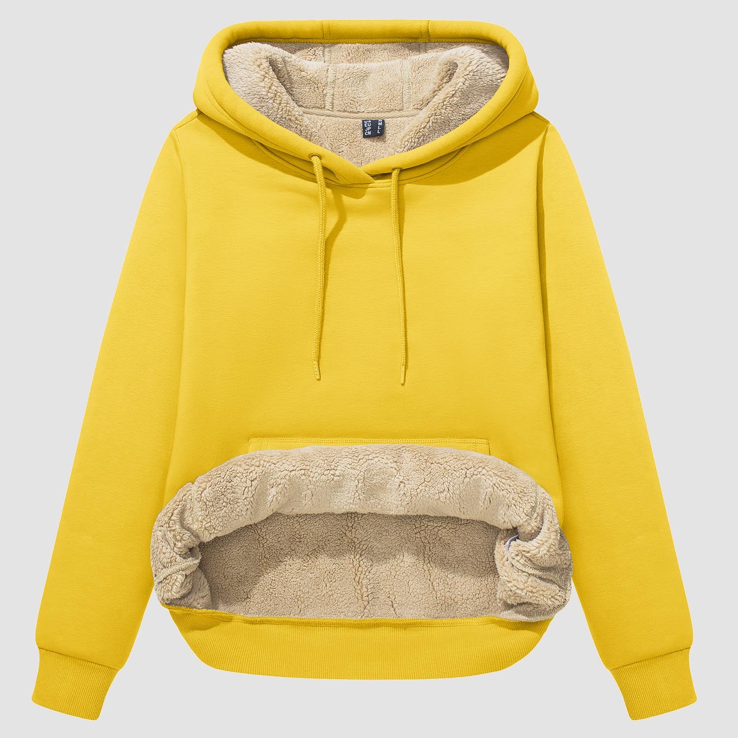 Women's Sherpa Hoodies Fleece Lined Sweatshirtst Pullover With Kanga Pocket - MAGCOMSEN