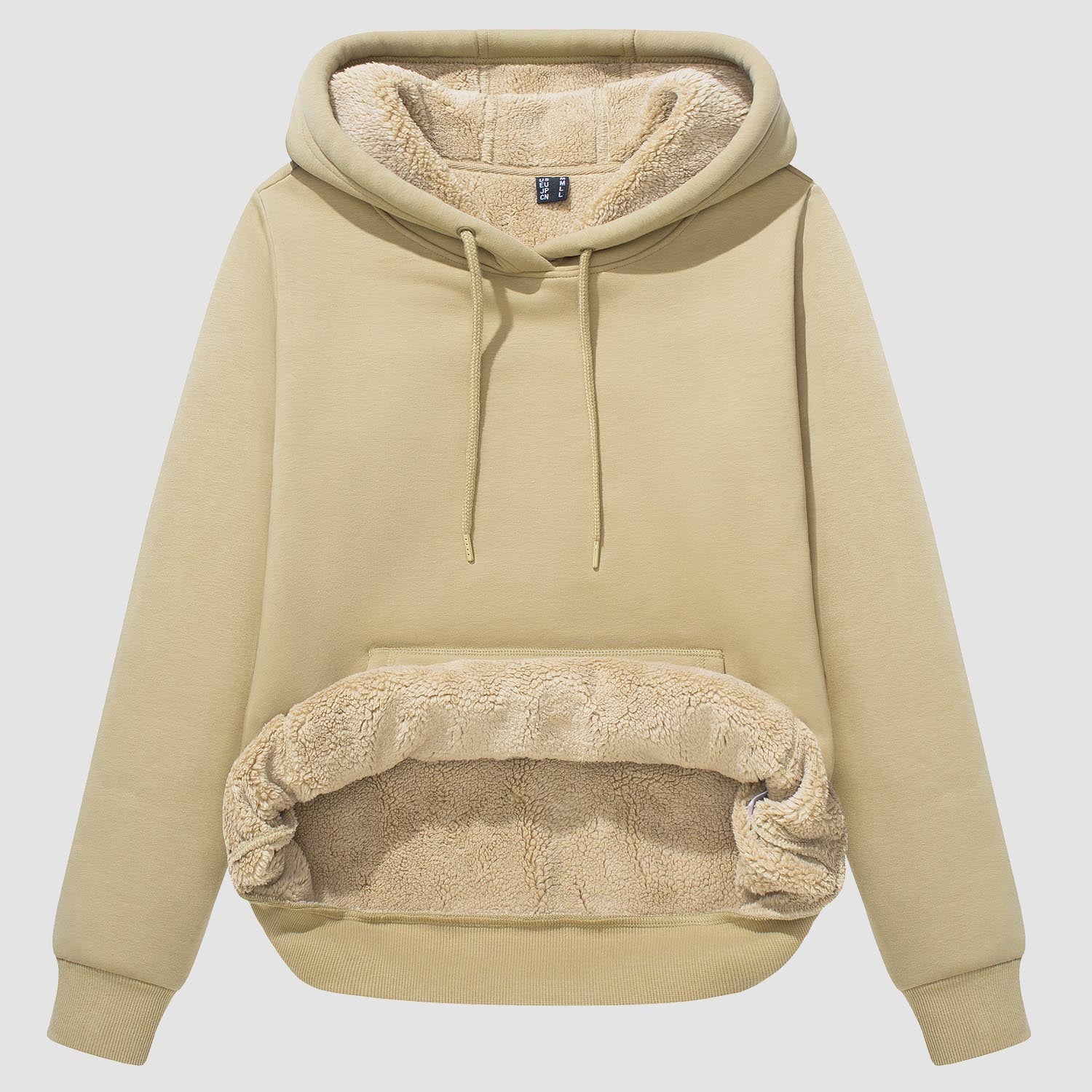 Women's Sherpa Hoodies Fleece Lined Sweatshirtst Pullover With Kanga Pocket - MAGCOMSEN