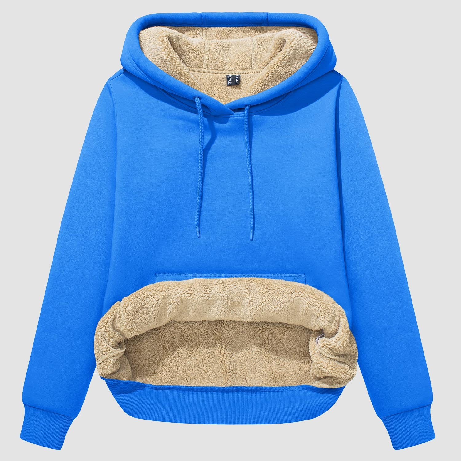 Women's Sherpa Hoodies Fleece Lined Sweatshirtst Pullover With Kanga Pocket - MAGCOMSEN
